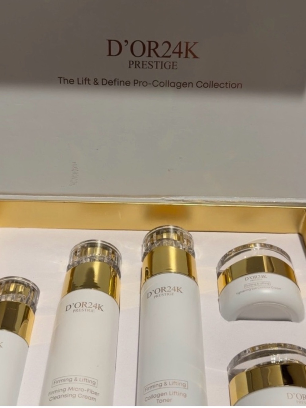 D'Or Skincare White & Gold Collagen Lifting Set